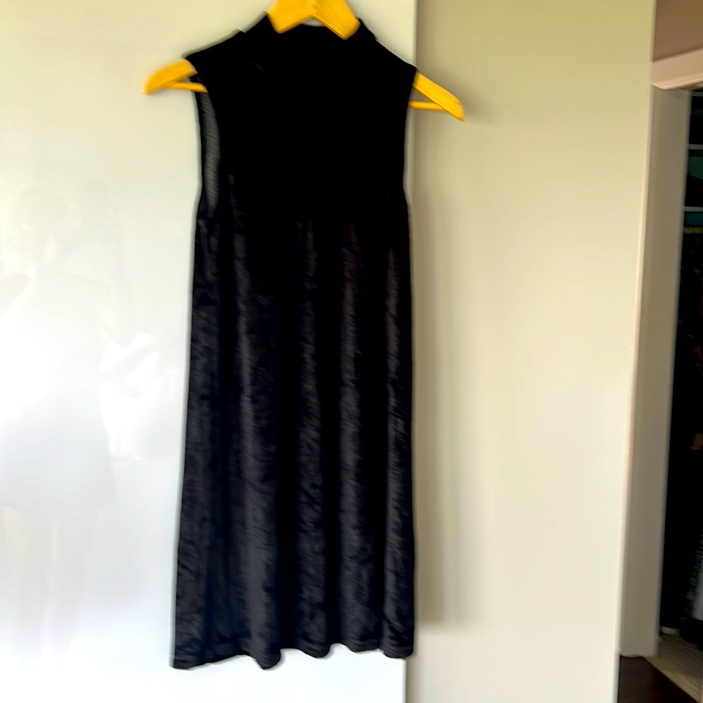 Michael Stars black velvet dress